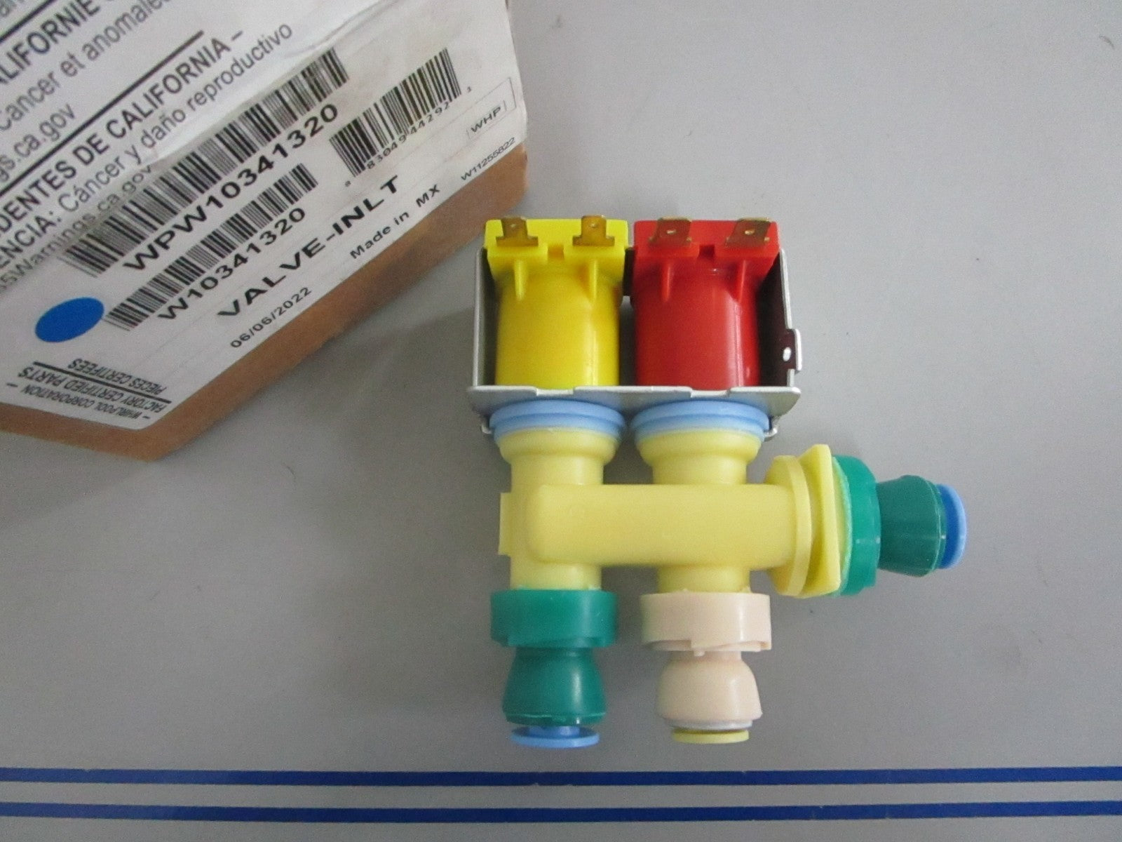 *NEW OEM* 0820 Whirlpool Water Inlet Valve W10341320 WPW10341320