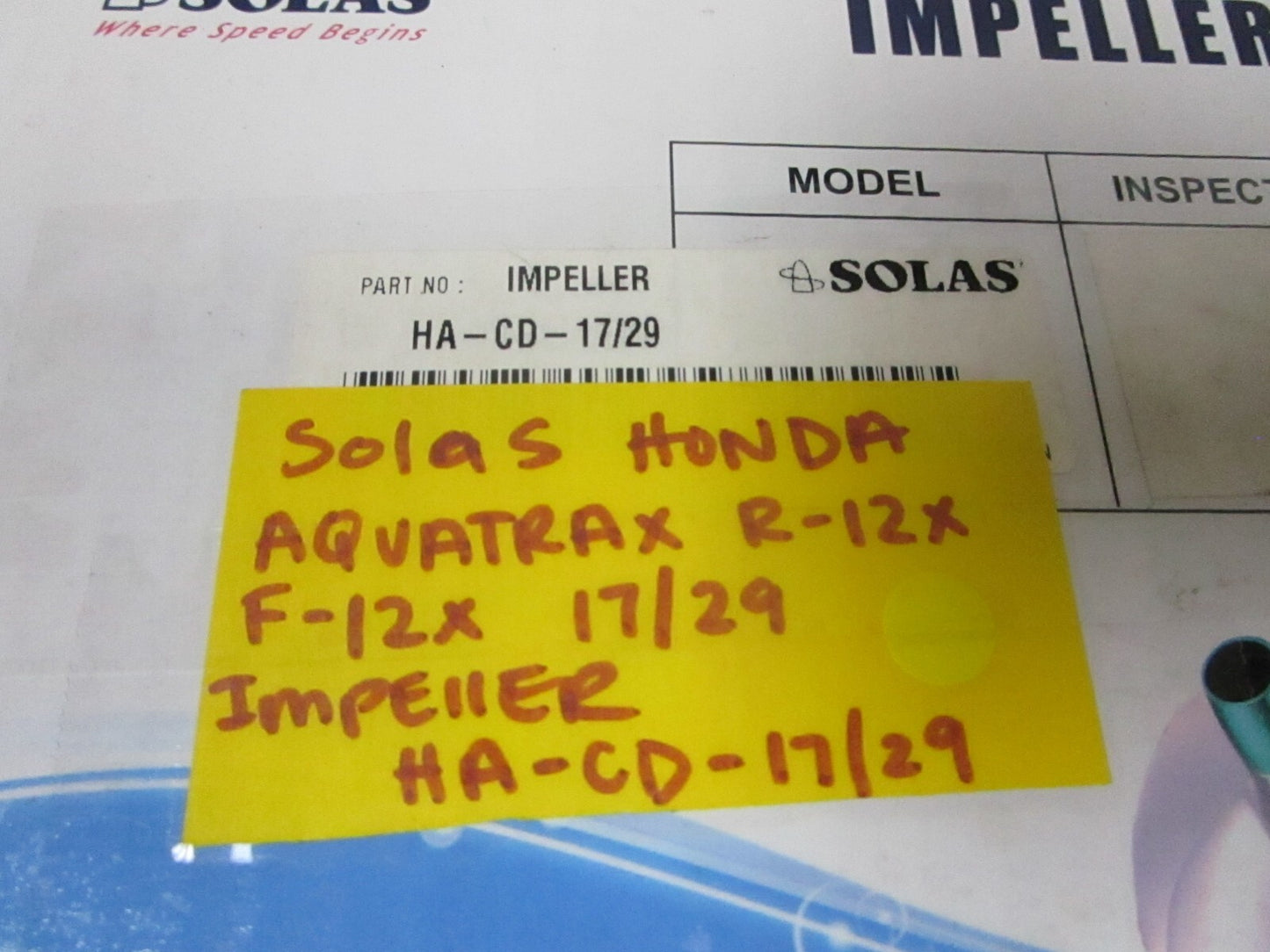 *NEW* 0720 Solas Honda R-12X F-12X Aquatrax 17/29 Impeller HA-CD-17/29