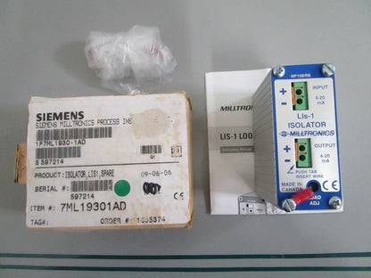 Siemens Milltronics 7ML1930-1AD Level Isolator NOS Genuine NEW OEM 0820