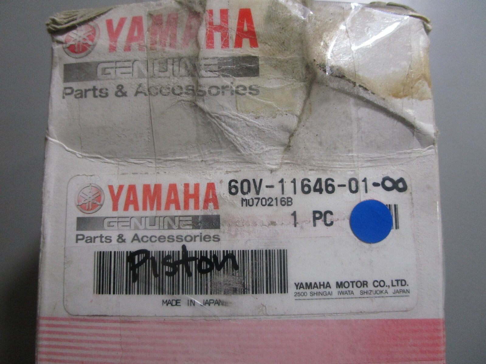 *NEW OEM* 0810 Yamaha Piston 60V-11646-01-00