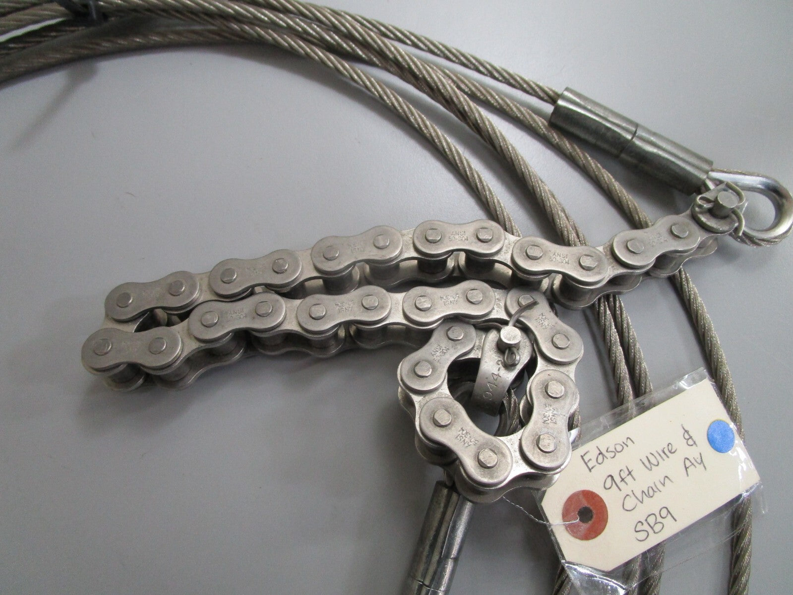 *NEW* 0820 Edson 9ft. Wire & Chain Ay SB9