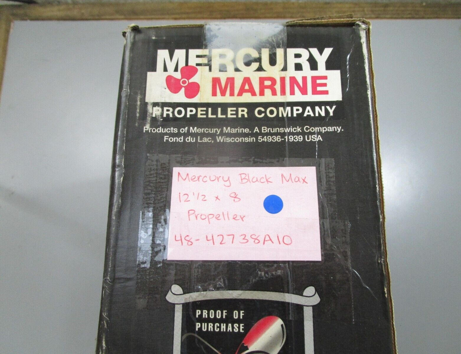 *NEW OEM* 0820 Mercury Black Max 10½ × 8 Propeller 48-42738A10