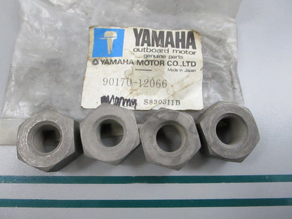 NEW OEM (LOT OF 4) 90170-12066 Yamaha Nut 0810
