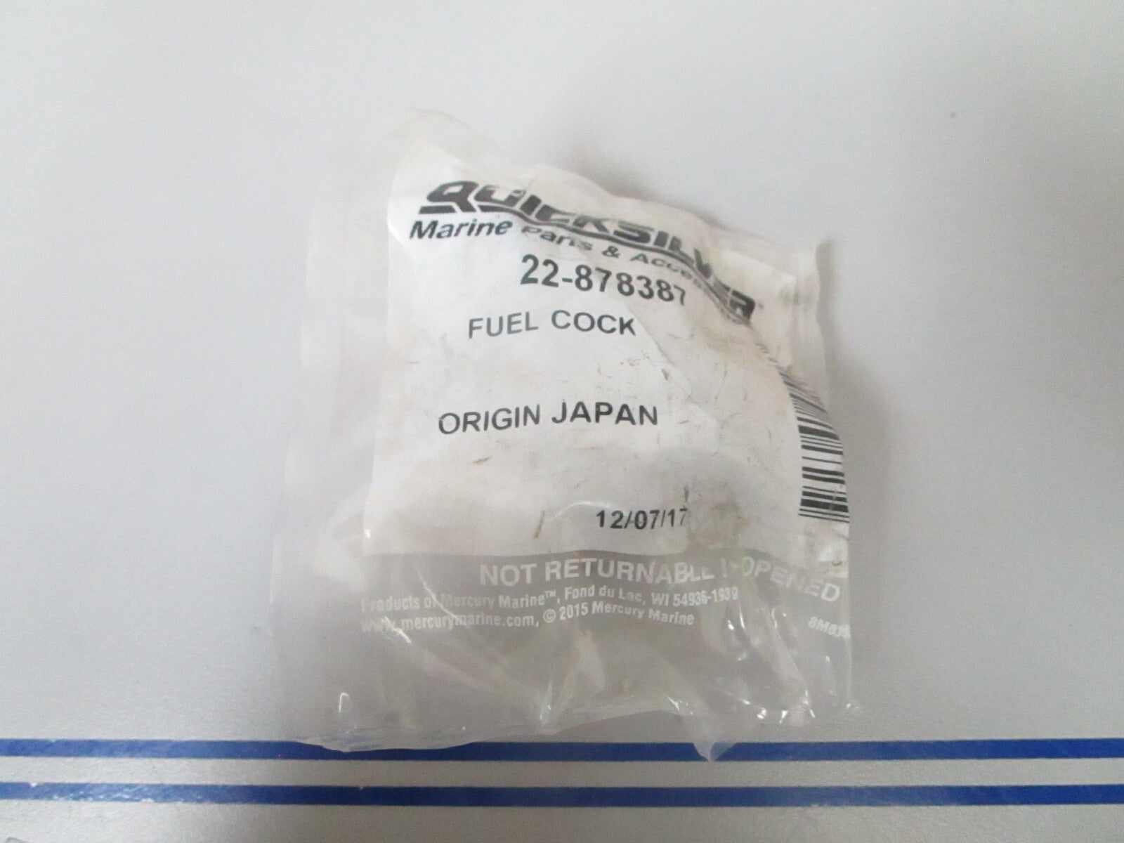 *NEW OEM* 0810 Mercury Quicksilver Fuel Cock 22-878387