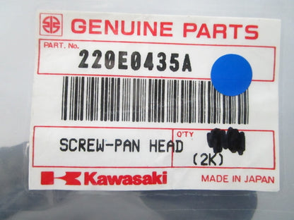 NEW OEM (LOT OF 2) Kawasaki  Pan Head Screw 220E0435A 0810