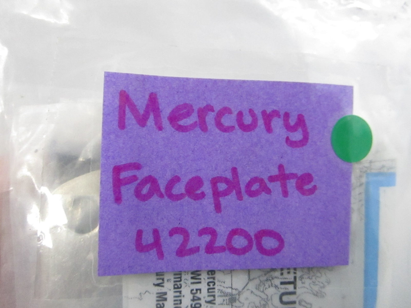 NEW OEM (LOT OF 2) 42200 Mercury Quicksilver Faceplate 0810