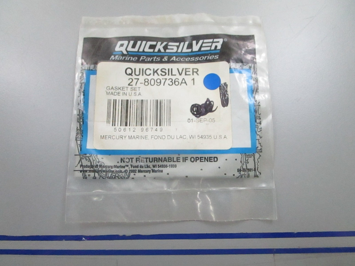 *NEW OEM* 0810 Mercury Quicksilver Gasket Set 27-809736A 1