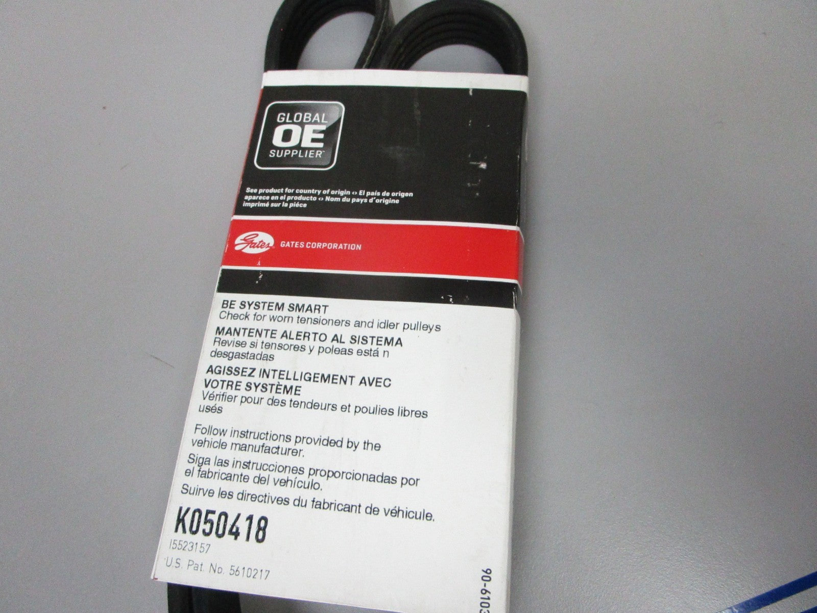 NEW K050418 Gates Micro-V 21/32" x 42 ⅜" Serpentine Belt 0720