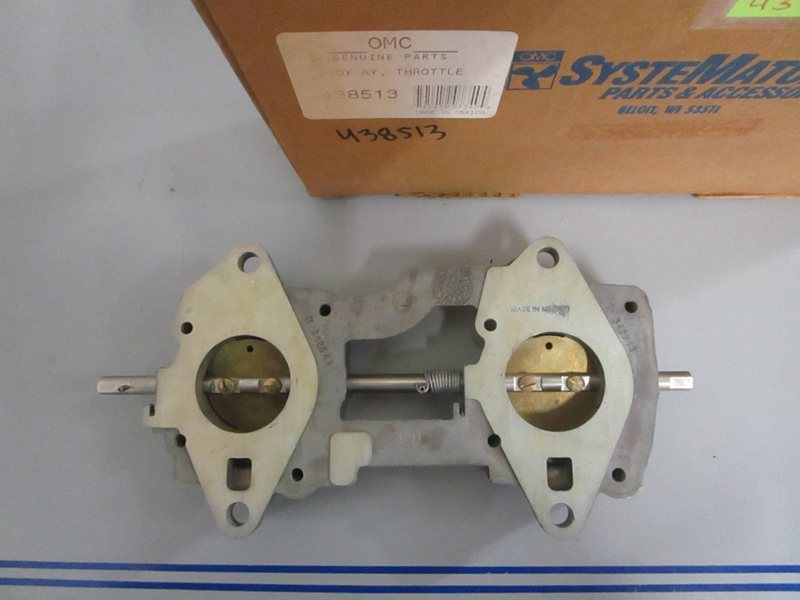 *NEW OEM* 0820 OMC Johnson Evinrude Throttle Body Assy 438513 0438513
