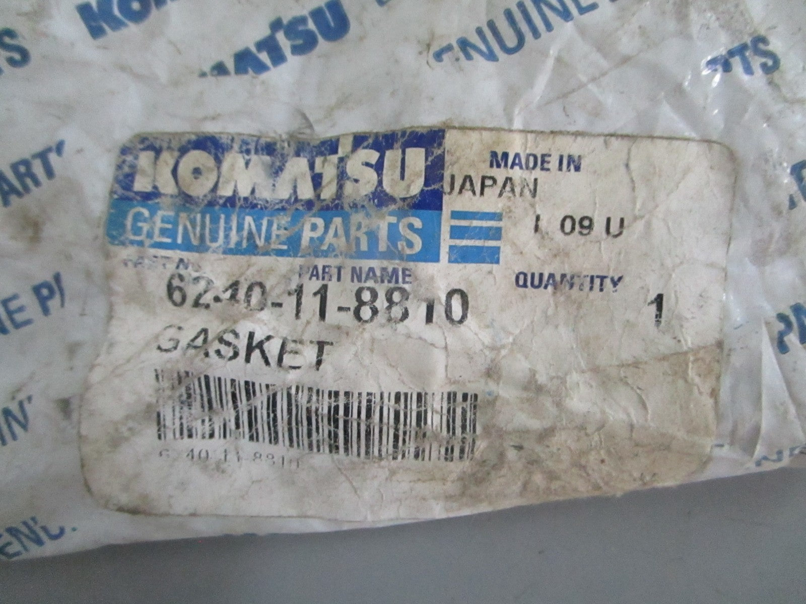 *NEW OEM* 0820 Komatsu Gasket 6240-11-8810