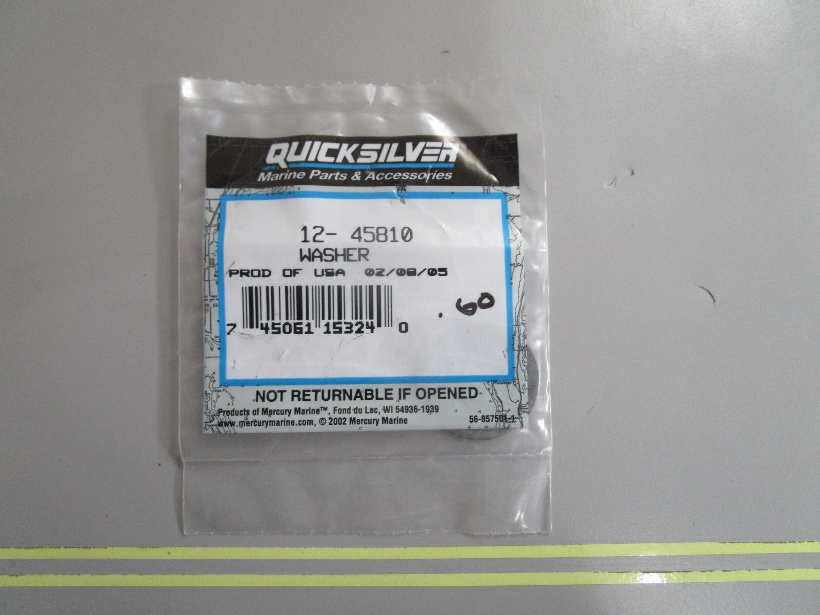 *NEW OEM* 0810 Mercury Quicksilver Washer 12-45810