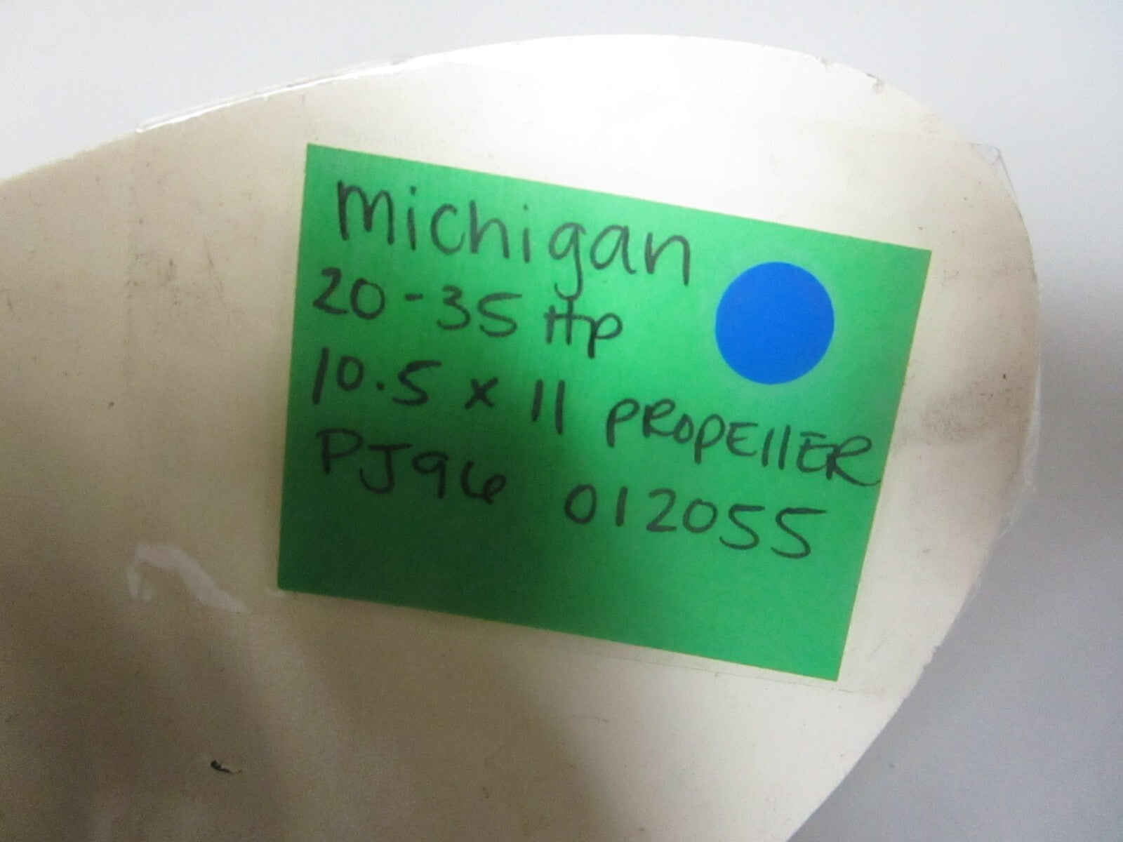 *NEW* 0720 Michigan 20 - 35 hp 10.5 x 11 Propeller PJ96 PJ-96 012055