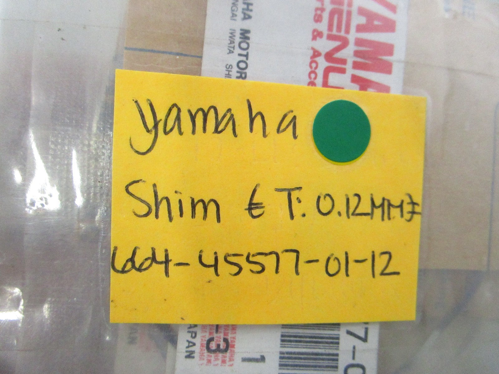 NEW OEM (LOT OF 3) 664-45577-01-12 Yamaha  Shim (T: 0.12mm) 0810