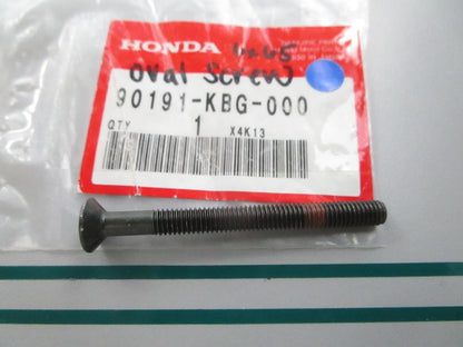 NEW OEM 90191-KBG-000 Honda 6 x 65 Oval Screw 0810