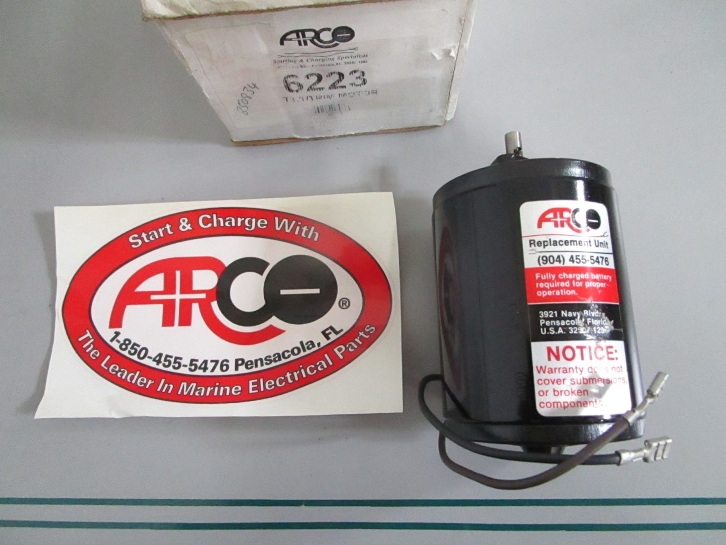 NEW 6223 Arco Tilt/Trim Motor Rep: 850834 Volvo 0820