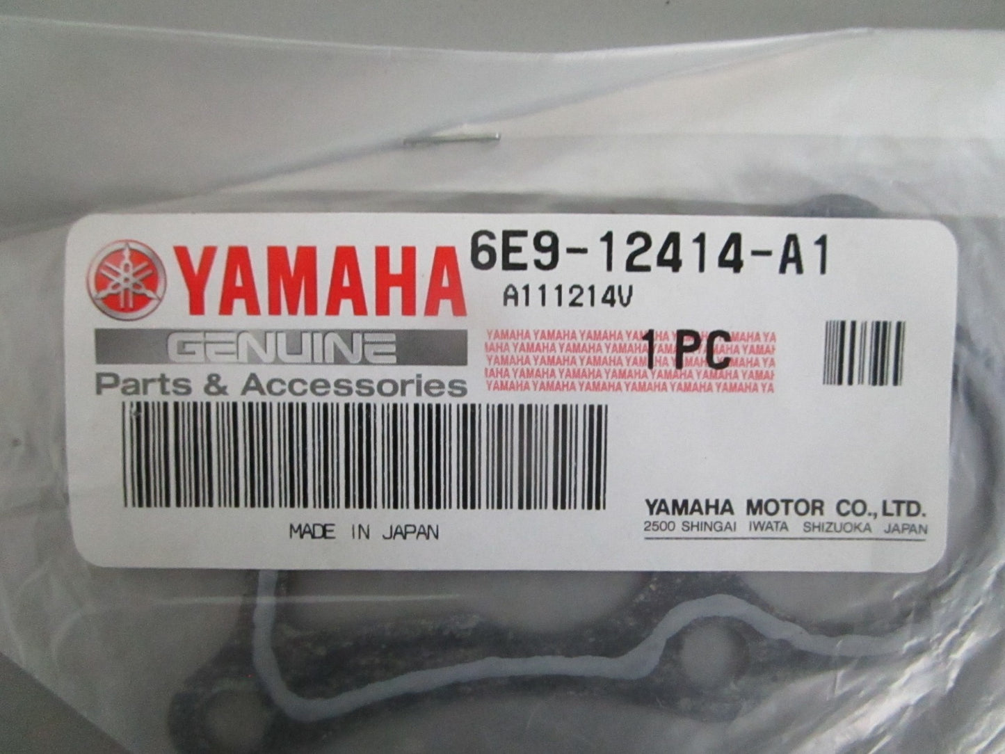 NEW OEM (LOT OF 5) 6E9-12414-A1-00 Yamaha Gasket 0820
