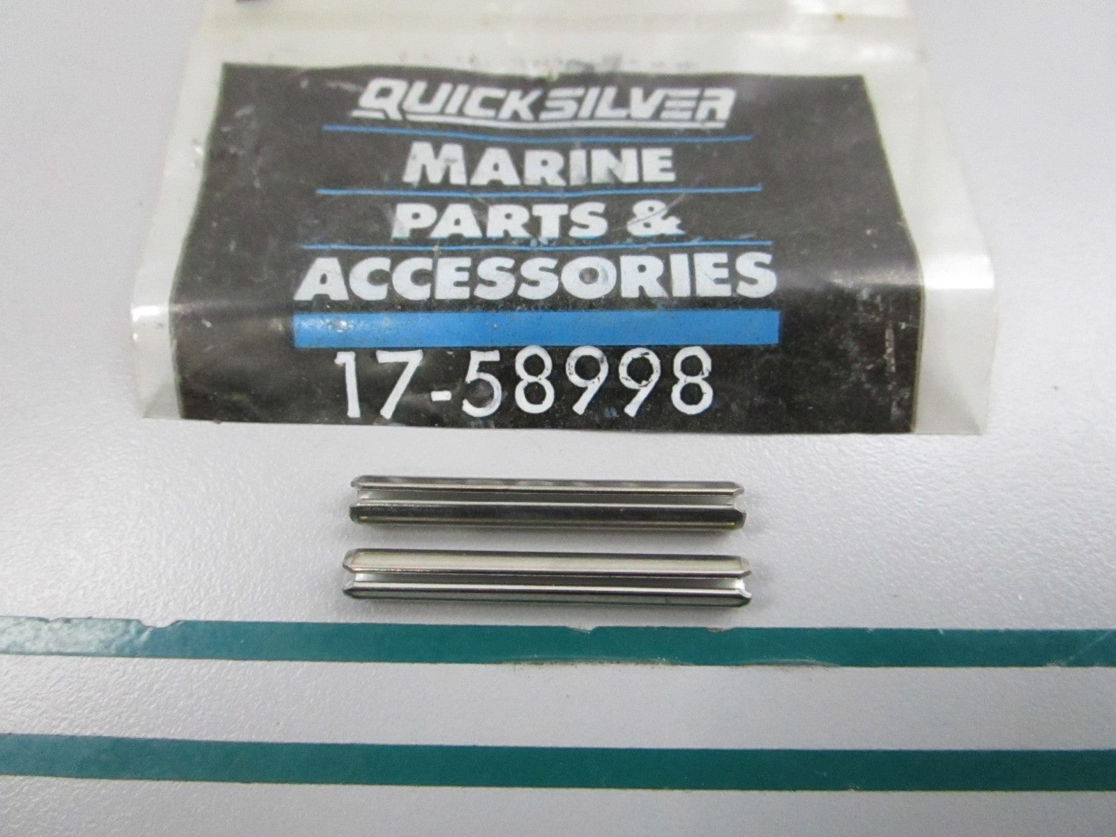 NEW OEM (LOT OF 2) 17-58998 Mercury Quicksilver Roll Pin 0810