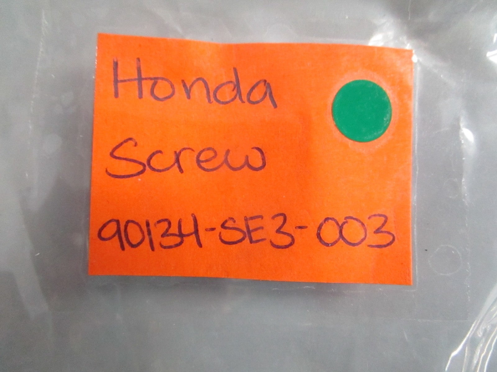 NEW OEM 90134-SE3-003 Honda Screw 0820