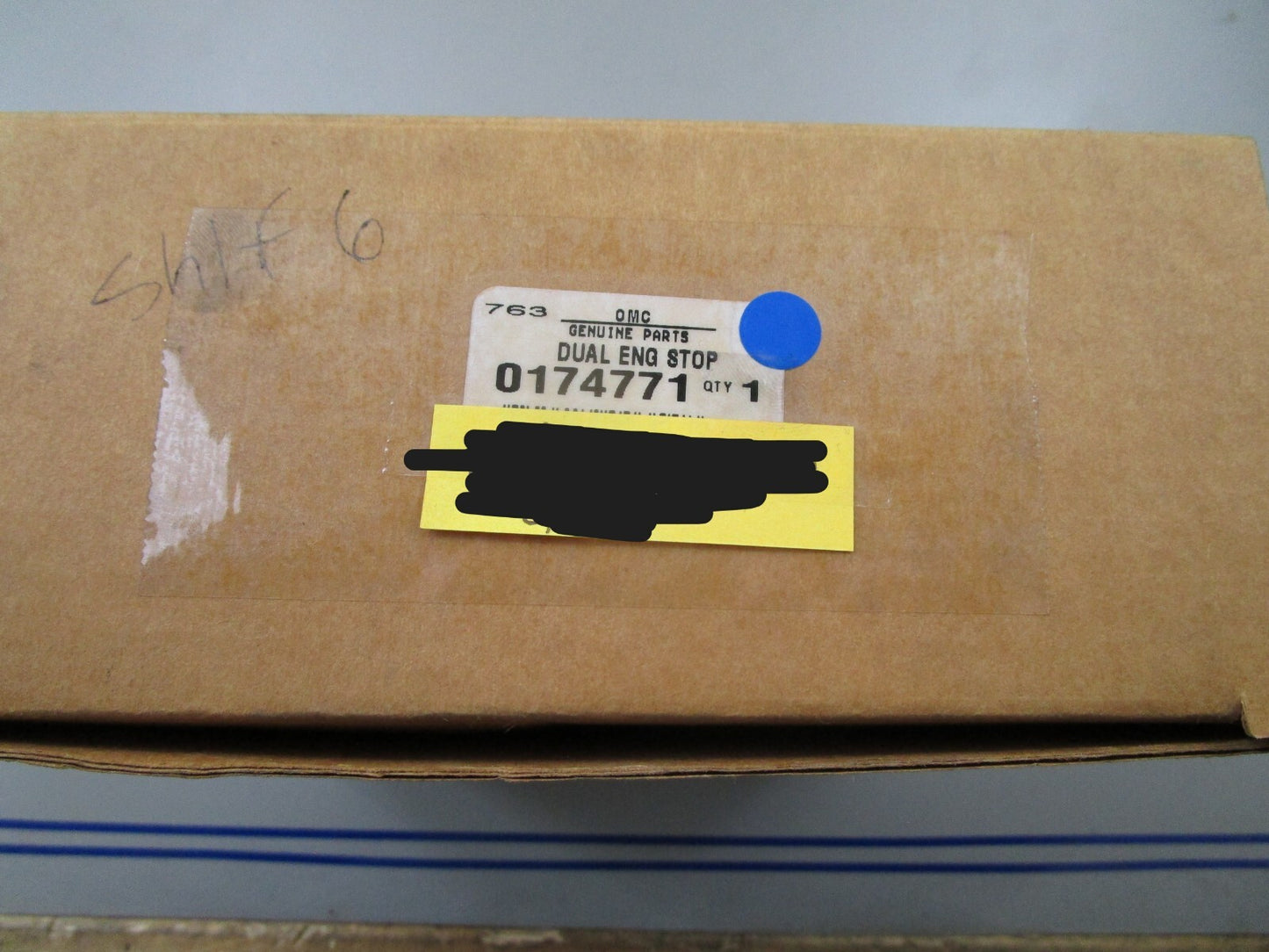 *NEW OEM* 0820 OMC Johnson Evinrude Dual Engine Stop 174771 0174771