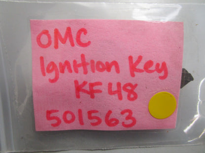 *NEW OEM* 0810 OMC Johnson Evinrude Ignition Key KF48 501563 0501563