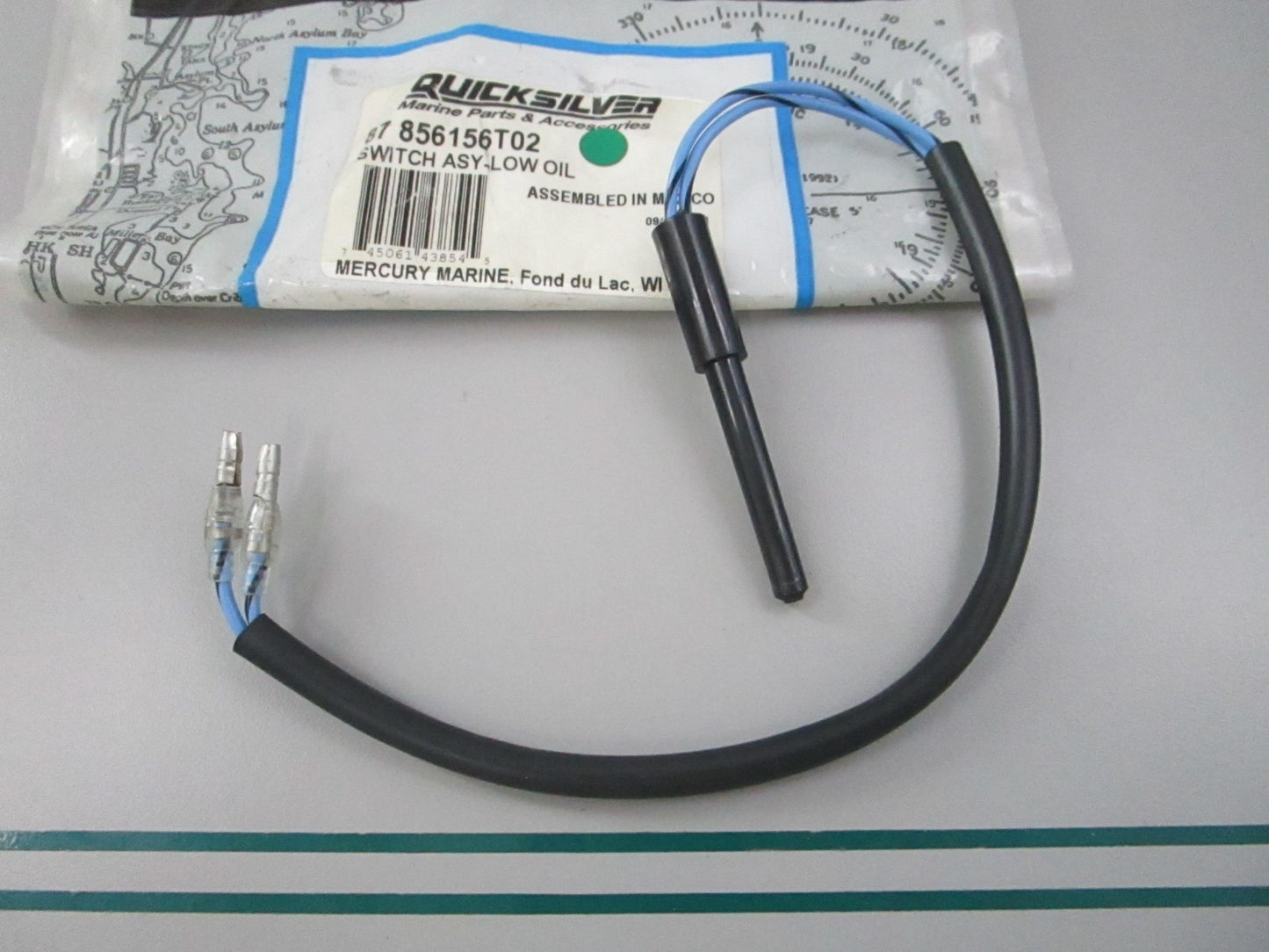 NEW OEM 87-856156T02 Mercury Quicksilver Low Oil Switch Assembly 0810