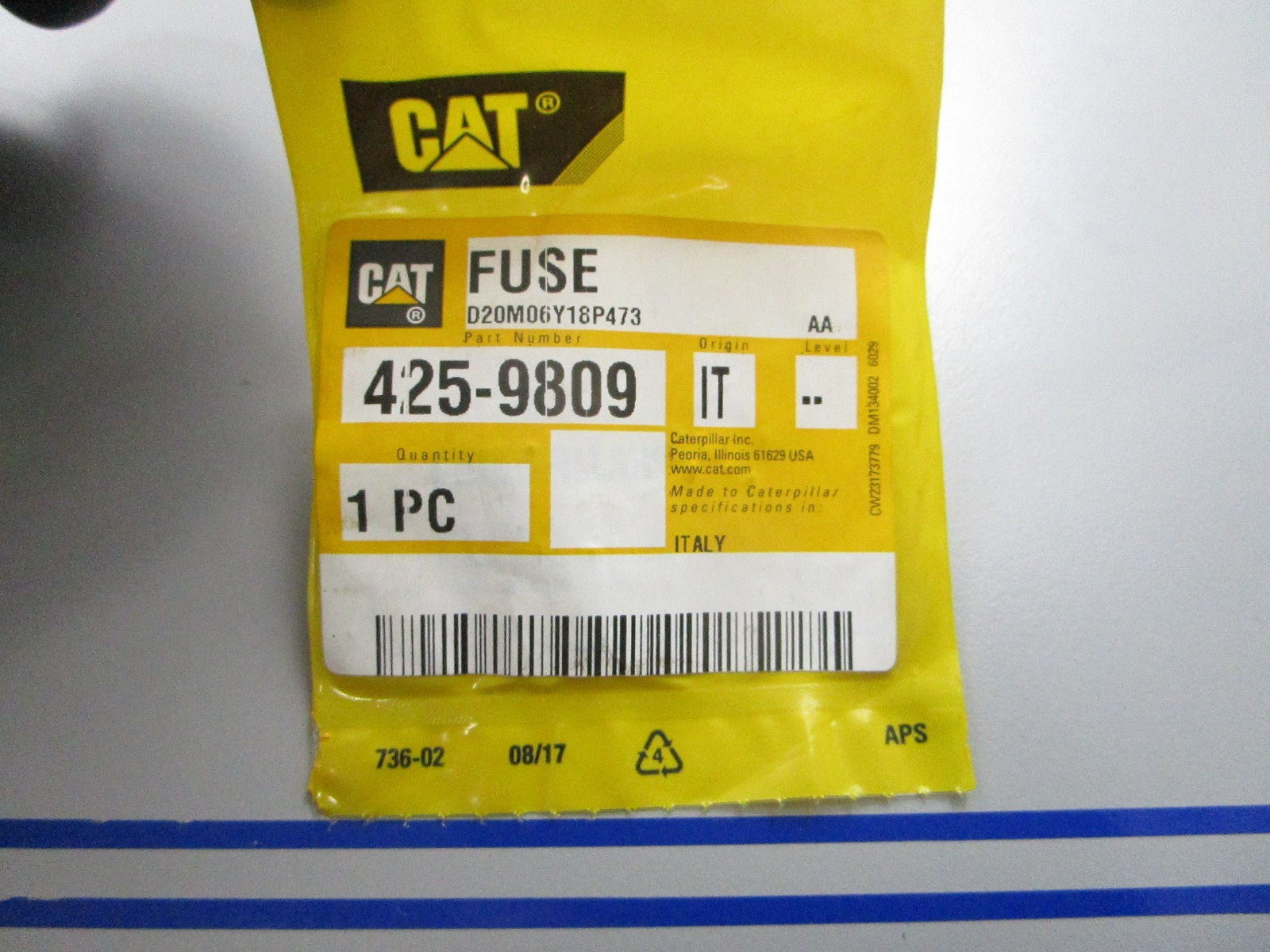 *NEW OEM* 0810 CAT 125A Fuse 425-9809