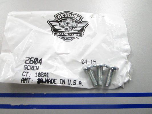 *NEW OEM* (LOT OF 3) 0810 Harley Davidson Screw 2604