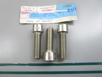 NEW OEM (LOT OF 3) 941807 Volvo Penta Hex Screw Socket 0810