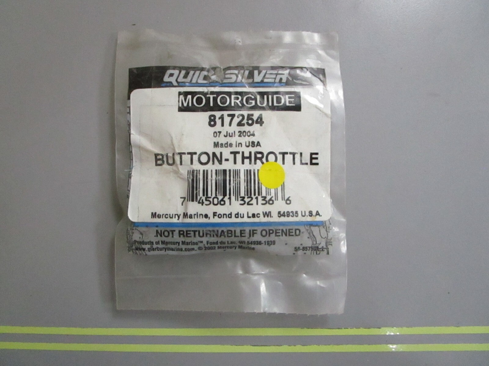 *NEW OEM* 0810 Mercury Quicksilver Throttle Button 817254