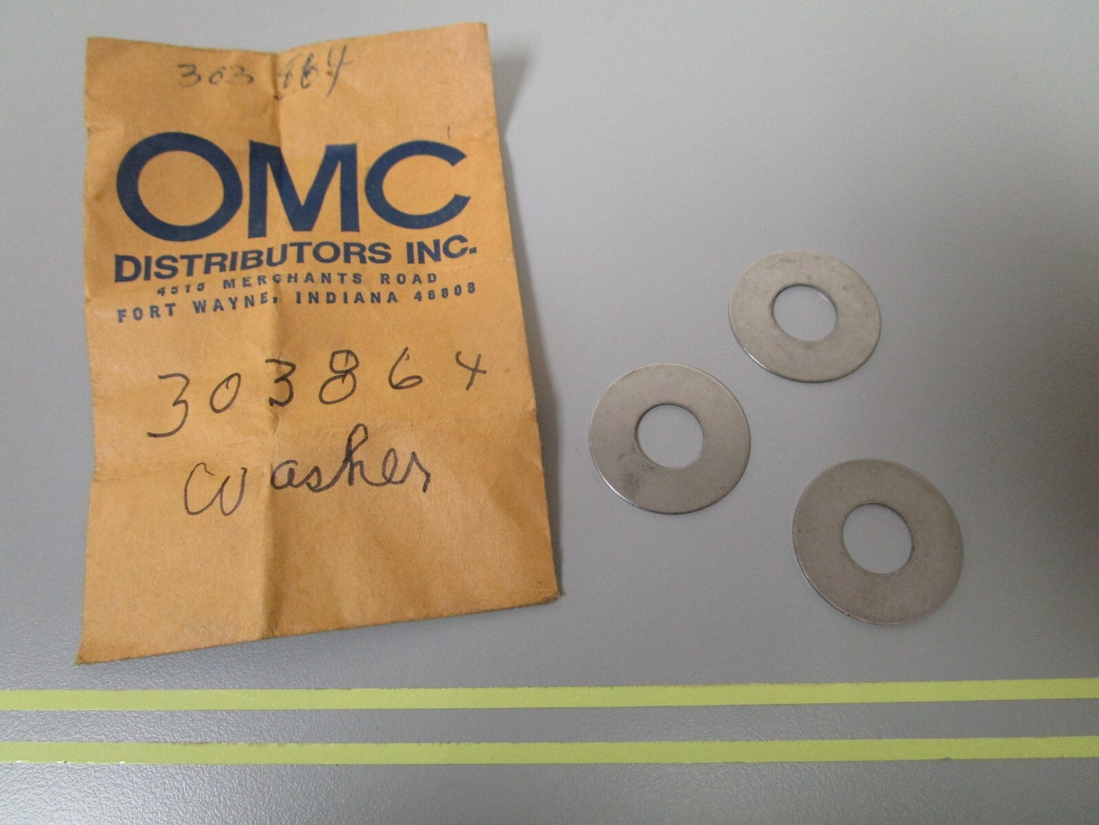 *NEW OEM* (LOT OF 3) 0810 OMC Johnson Evinrude Washer 303864 0303864