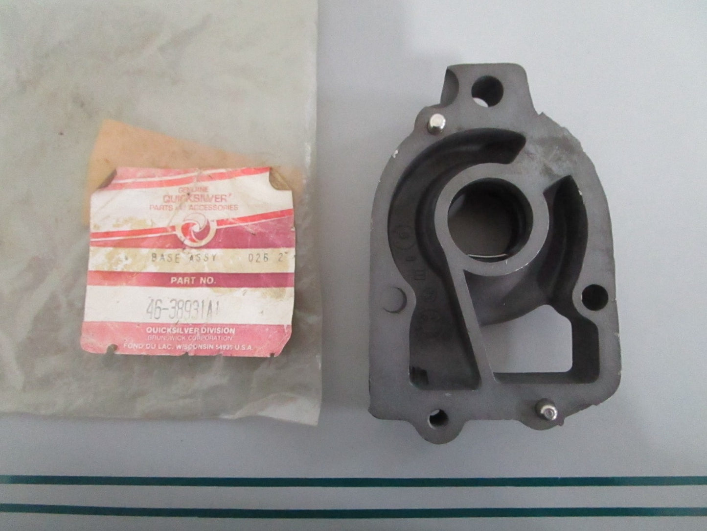 NEW OEM 46-38931A1 Mercury Quicksilver Water Pump Base 0820