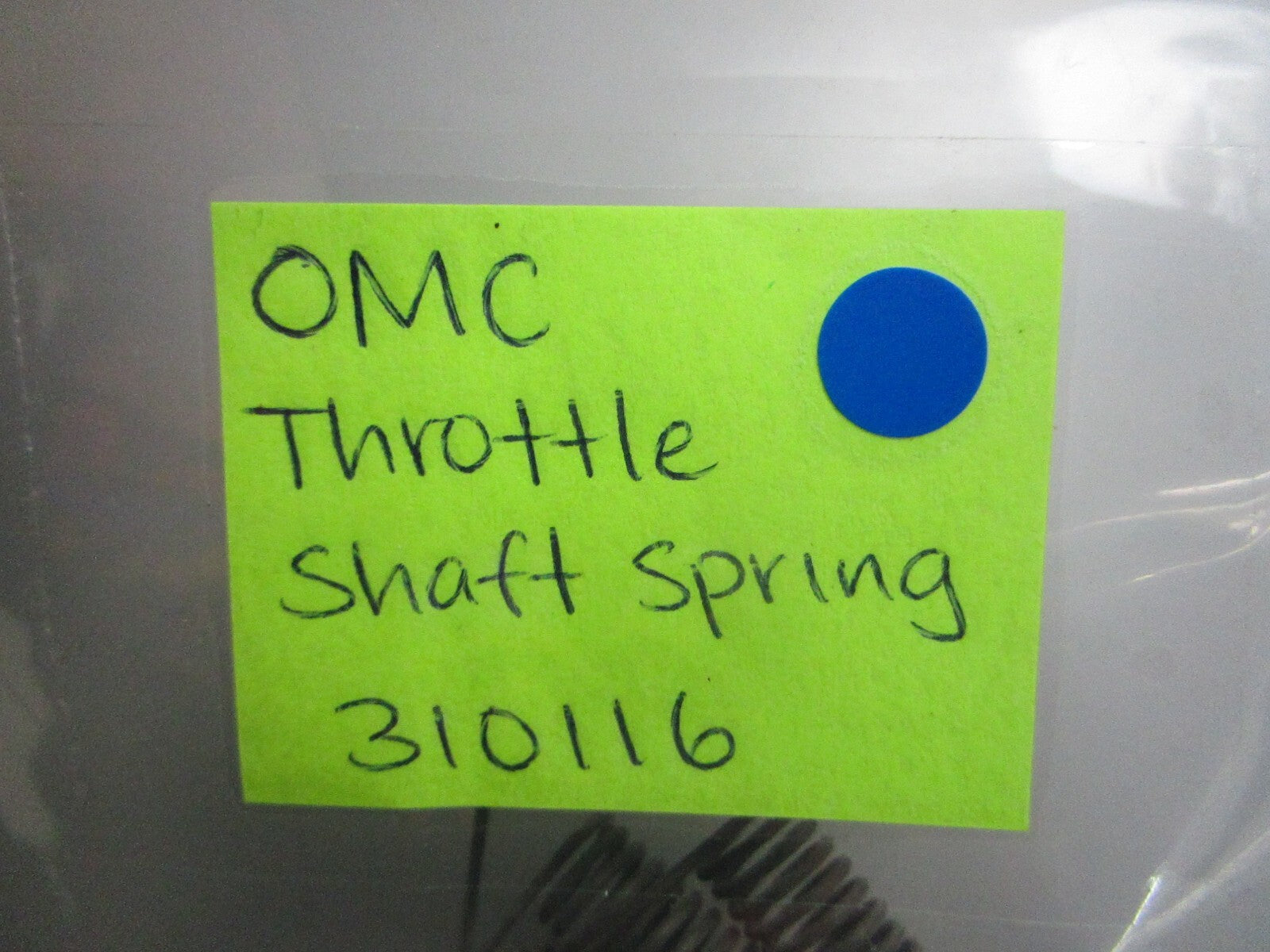 *NEW OEM* (LOT OF 3) 0810 OMC Johnson Evinrude Throttle Shaft Spring 310116