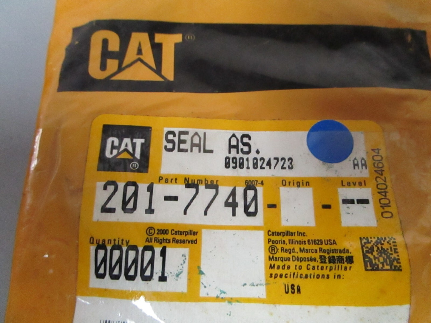 *NEW OEM* 0810 CAT Seal 201-7740