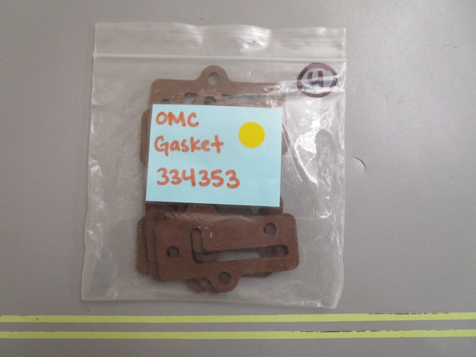 *NEW OEM* (LOT OF 4) 0810 OMC Johnson Evinrude Gasket 334353 0334353