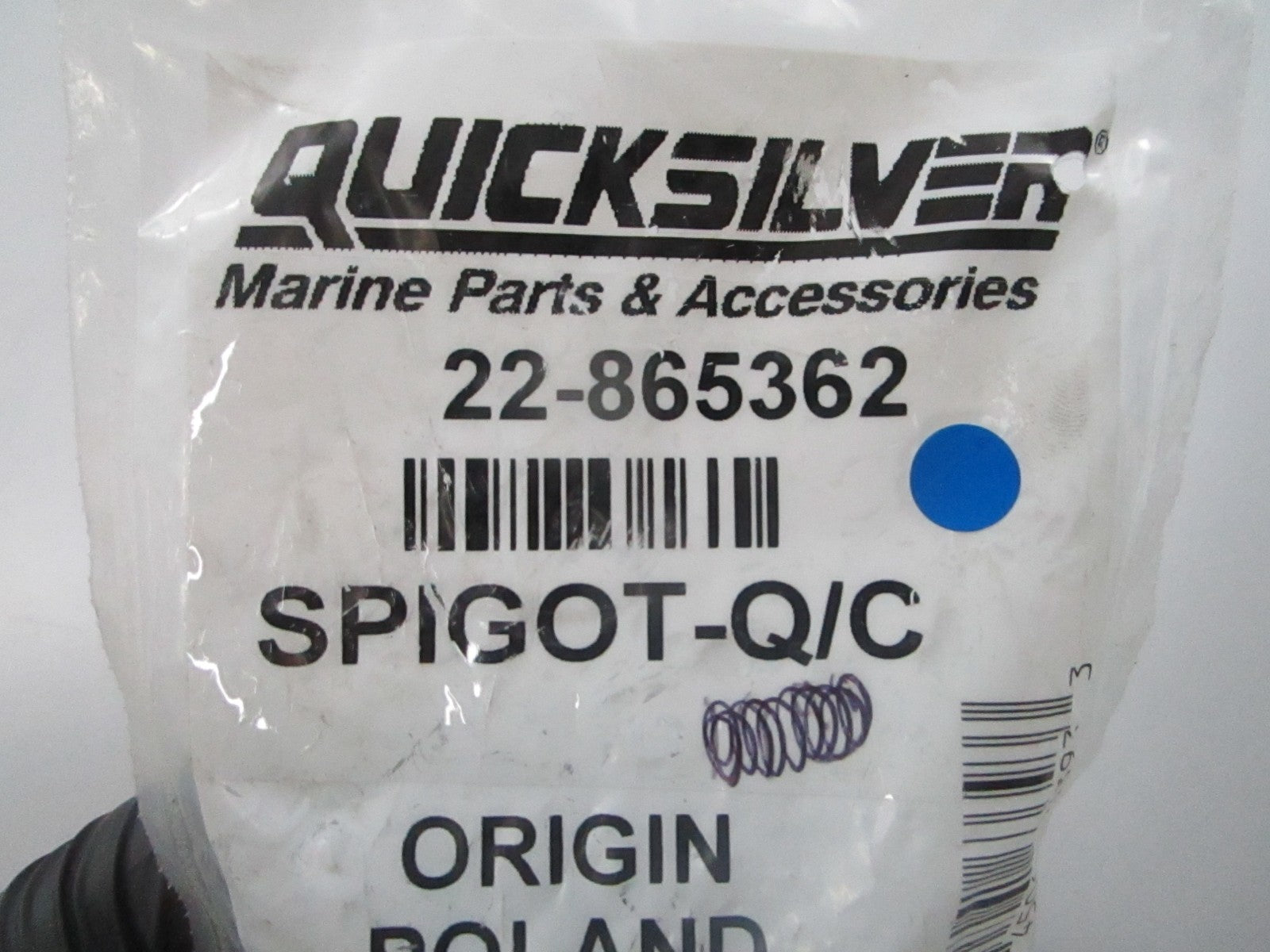 *NEW OEM* 0810 Mercury Quicksilver Quick Connect Spigot 22-865362
