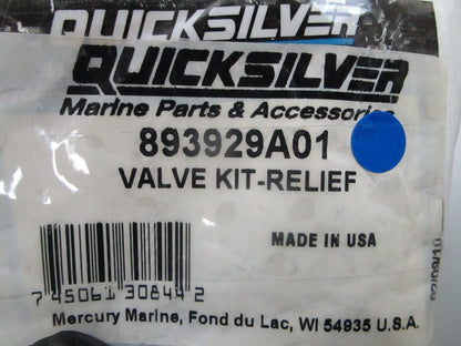 *NEW OEM* 0810 Mercury Quicksilver Relief Valve Kit 893929A01