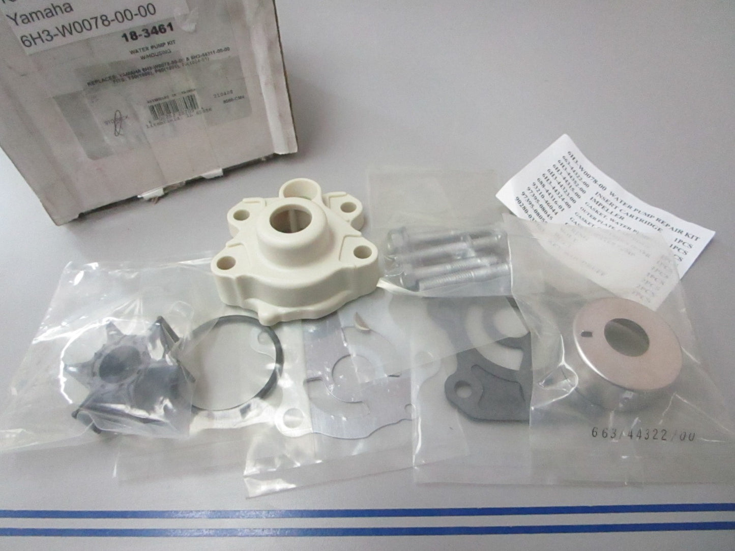 *NEW* 0720 Sierra Water Pump Kit 18-3461 Replaces: Yamaha 6H3-W0078-00-00