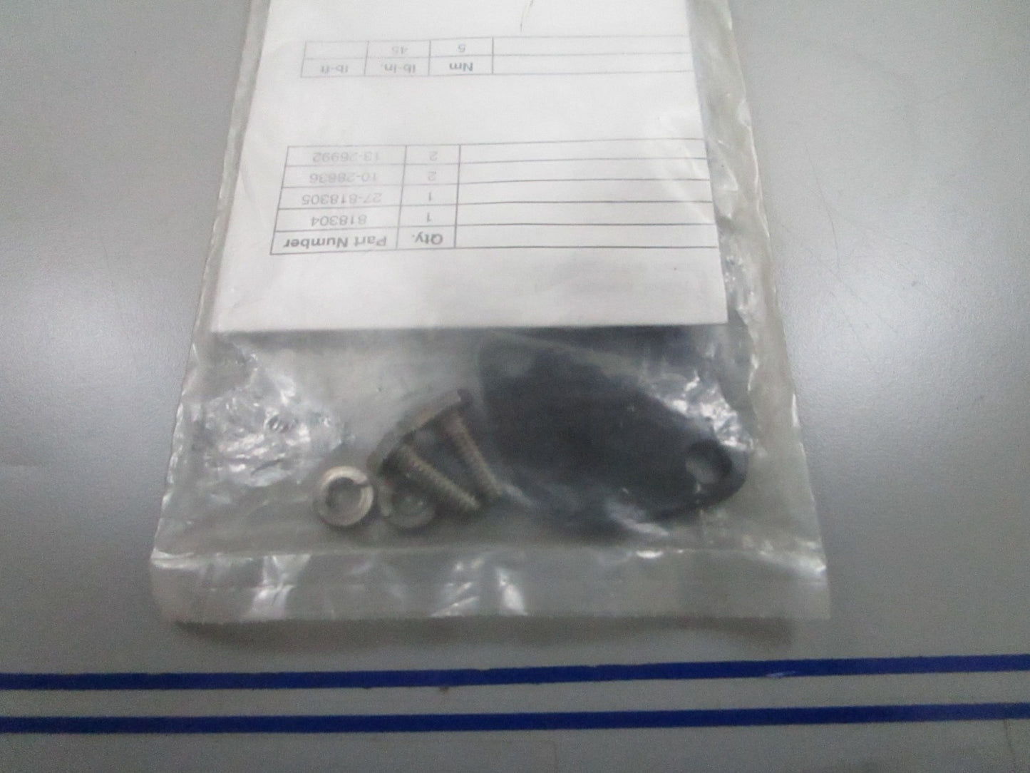 *NEW OEM* 0810 Mercury Quicksilver Block Off Kit 818304A 1