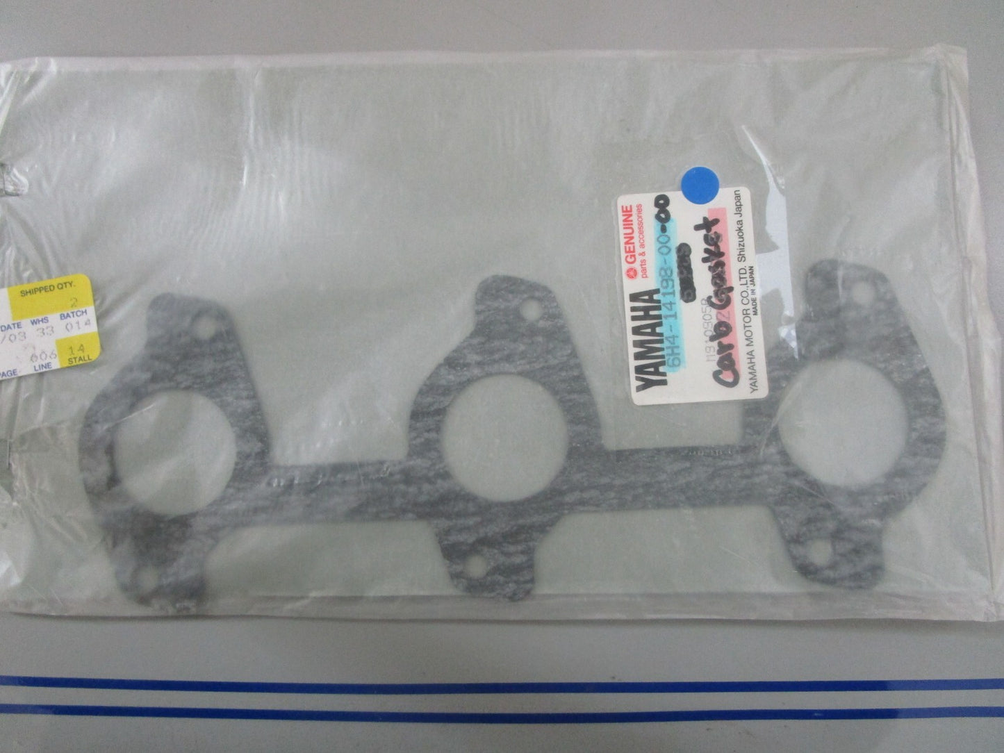 *NEW OEM* 0770 Yamaha Carb Gasket 6H4-14198-00-00