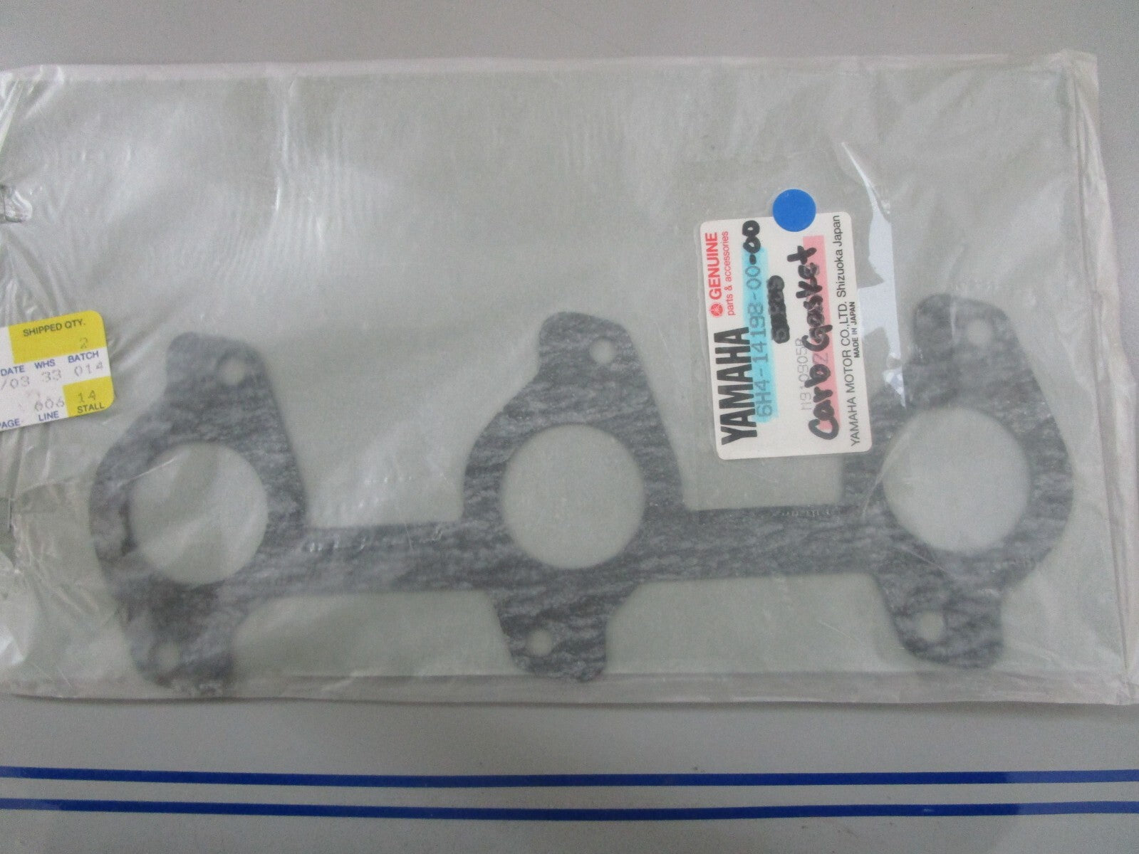 *NEW OEM* 0770 Yamaha Carb Gasket 6H4-14198-00-00
