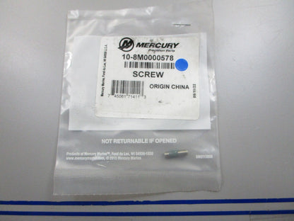 *NEW OEM* 0810 Mercury Quicksilver Screw 10-8M0000578