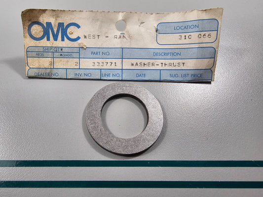 NEW OEM 333771 0333771OMC Johnson Evinrude Thrust Washer 0810