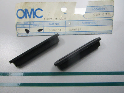 NEW OEM (LOT OF 2) 330651 0330651 OMC Johnson Evinrude Bumper 0810