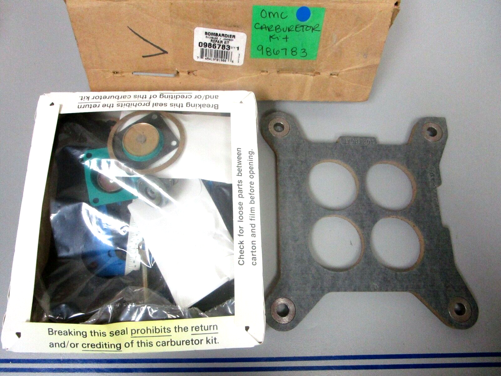 *NEW OEM* 0720 OMC Johnson Evinrude Carburetor Repair Kit 986783 0986783