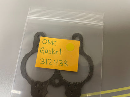 *NEW OEM* (LOT OF 2) 0810 OMC Johnson Evinrude Gasket 312438 0312438