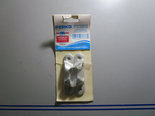 *NEW* 0810 Perko Bow Chocks for 1/2" Rope Chrome Plated Zinc 1223-DP-CHR