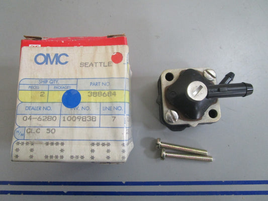*NEW OEM* 0820 OMC Johnson Evinrude Fuel Pump & Screws 388684 0388684