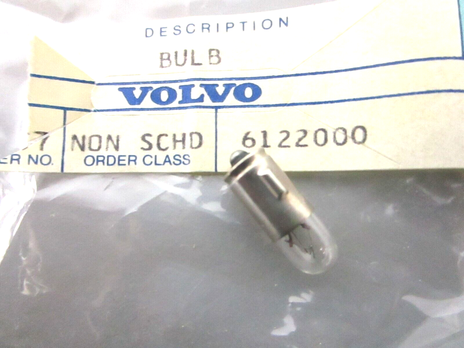 *NEW OEM* 0750 Volvo Penta BULB 19923