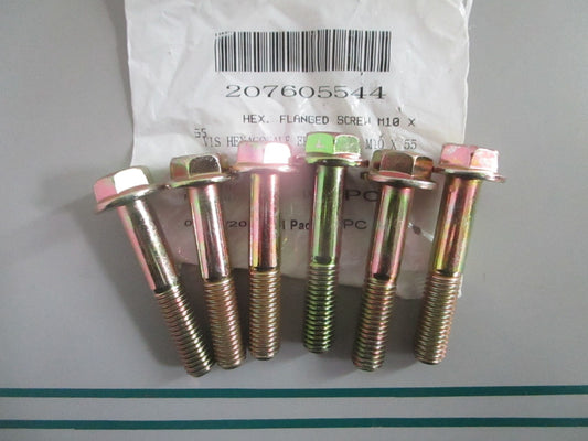 NEW OEM (LOT OF 6) 207605544 Can-Am Hex Flanged Screw 0820