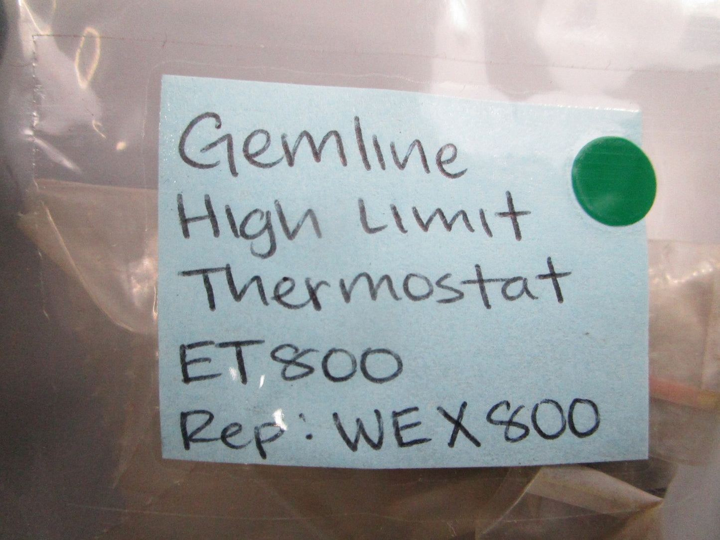NEW ET800 Replaces: WEX800 Gemline High Limit Thermostat 0810